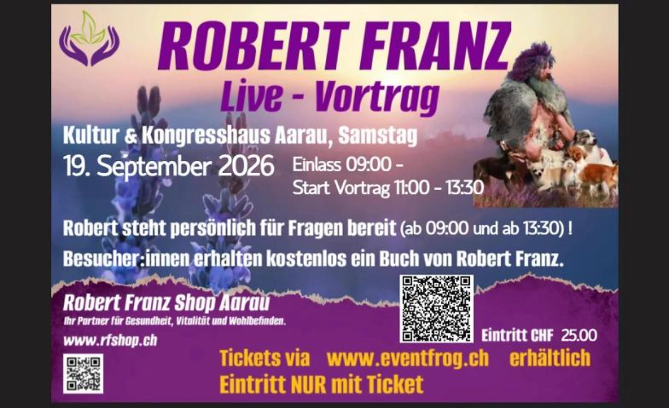 Poster für ROBERT FRANZ – Live m. Vortrag