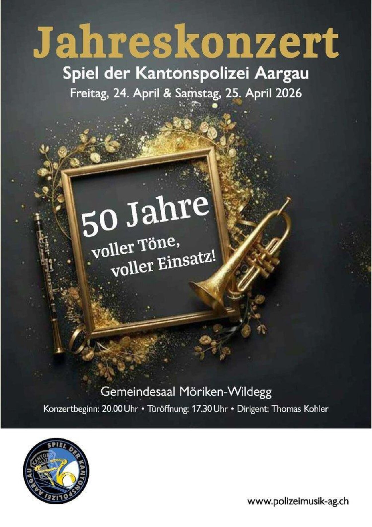 Poster für Jubiläums-Jahreskonzert