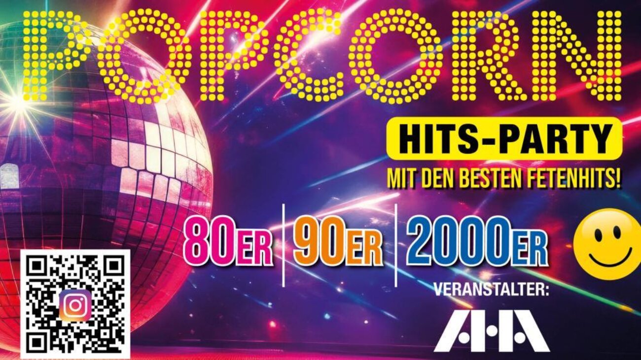 Poster für Popcorn Hits Party